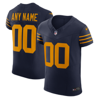 Green Bay Packers Navy Alternate Elite Custom Jersey
