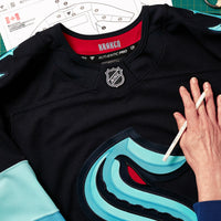Seattle Kraken Navy Home Authentic Pro Custom Jersey