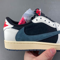 Low Top Sneakers, Blue White Black Colorway, Leather Footwear, Reverse Hook Design, Lace Up Design, Casual Gift for Sneaker Fans