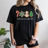 Adorable Gingerbread Pregnancy Reveal T-Shirt, Cookies for Two Please Shirt, Christmas Expecting Mom Graphic Tee, Holiday Baby Announcement Tee