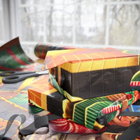 Comfy Family Hearth Gift Wrap, Christmas Fireplace Wrapping Paper, Nostalgic Winter Holiday Wrapping Paper Roll, Festive Xmas Present Wrap