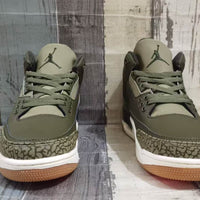 Low Top Sneakers, Army Green Colorway, Lace Up Design, Casual Gift for Sneaker Fans