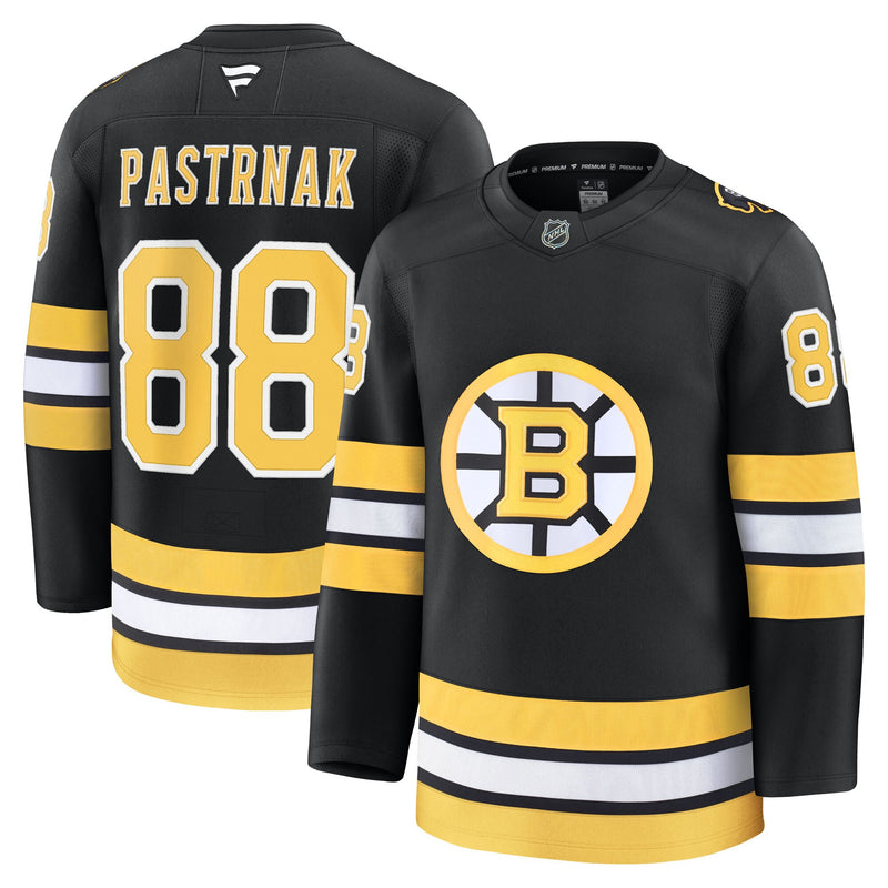 Boston Bruins David Pastrnak Black Home Premium Player Jersey
