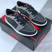 Retro Low Top Sneakers, Black Gray Colorway, Lace Up Design, Casual Gift for Sneaker Fans