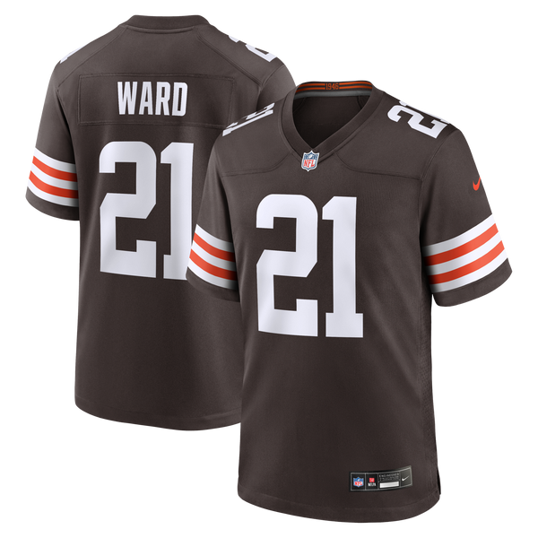 Cleveland Browns Denzel Ward Brown Player Game Jersey