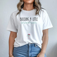 Christmas Pregnancy Announcement Shirt, Building a Little Snowman T-Shirt, Adorable Holiday Baby Reveal Tee, New Mom Present Tee
