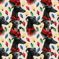 Greyhound Holiday Gift Wrap, Greyhound Christmas Wrapping Paper, Starlit Greyhound Winter Dog Wrapping Paper, Pet Present Wrapping Paper