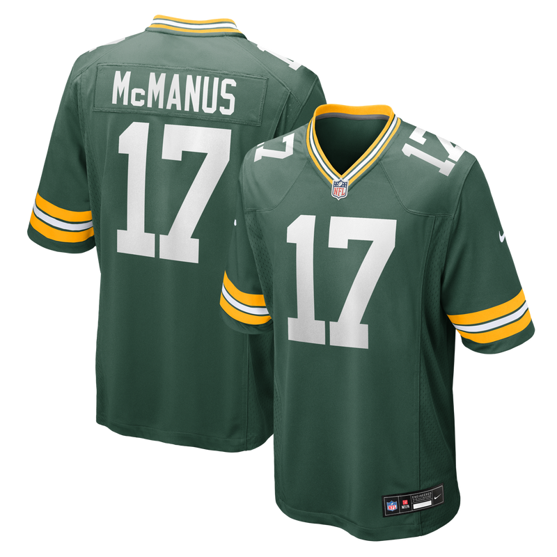 Green Bay Packers Brandon McManus Green Team Game Jersey