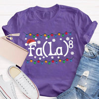 Christmas Lights Snowflakes Shirt, Math Teacher Christmas T-Shirt, Humorous Math Teacher Holiday Tee, Math Educator Xmas Graphic Tee Shirt