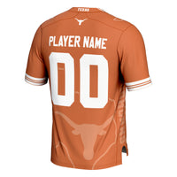 Texas Longhorns Icon Print NIL Pick-A-Player Football Jersey - Texas Orange