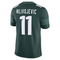 Alessio Milivojevic Michigan State Spartans Game Football Jersey - Green
