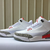 Sneakers, White Red Colorway, Lace Up Design, Casual Gift for Sneaker Fans