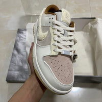 Low Top Sneakers, Off White Brown Colorway, Lace Up Design, Casual Gift for Sneaker Fans