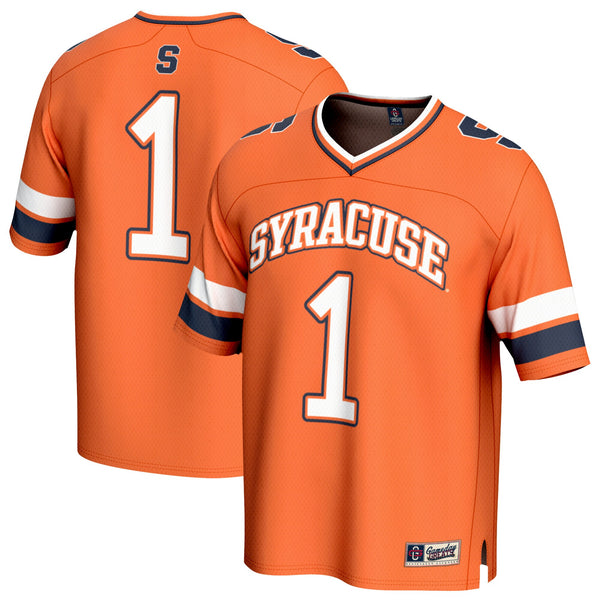 #1 Syracuse Orange Lightweight Collegiate Football Fashion Jersey - Orange