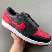 Low Top Sneakers, Black Red Colorway, Lace Up Design, Casual Gift for Sneaker Fans