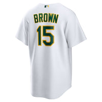 Athletics Seth Brown White Home Replica Jersey