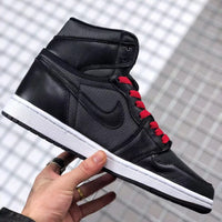 Sneakers, Black Red Colorway, Lace Up Design, Casual Gift for Sneaker Fans