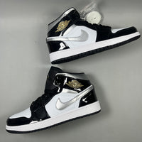 High Top Sneakers, Black Silver Colorway, Lace Up Design, Casual Gift for Sneaker Fans