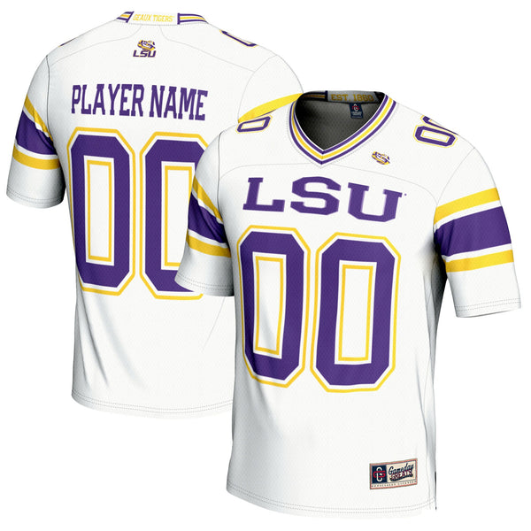 LSU Tigers NIL Pick-A-Player Football Jersey - White