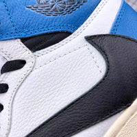 High Top Sneakers, Blue Colorway, Reverse Hook Design, Lace Up Design, Casual Gift for Sneaker Fans