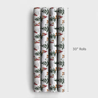 Watercolor Winter Dog Gift Wrap, Jack Russell Terrier Wrapping Paper, Festive Holiday Dog Wrapping Paper, Pet Lover Christmas Gift Wrap