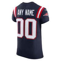 New England Patriots Navy Elite Custom Jersey