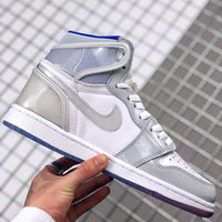 High Top Sneakers, Blue Colorway, Lace Up Design, Casual Gift for Sneaker Fans