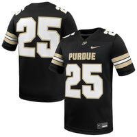 #25 Black Purdue Boilermakers Game Football Jersey