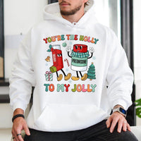 Humorous Albuterol Prednisone Christmas Hoodie, Respiratory Therapist Hoodie, RT Holiday Pullover, Medical Christmas Hoodie, RT Nurse Present