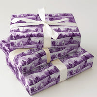 Snowy Winter Forest Gift Wrap, Purple Steam Train Wrapping Paper, Vintage Locomotive Holiday Wrapping Paper, Scenic Christmas Gift Wrap