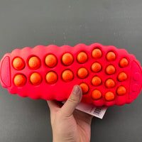 Slides, Red Colorway, Slip On Design, Casual Gift for Shoe Lovers