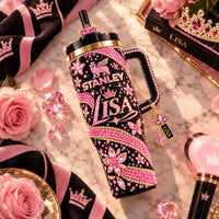 ST x LISA - Pink Crystal Glamour, Bold Drinkware Presence