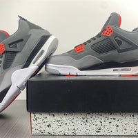 Sneakers, Carbon Gray Red Colorway, Lace Up Design, Casual Gift for Sneaker Fans