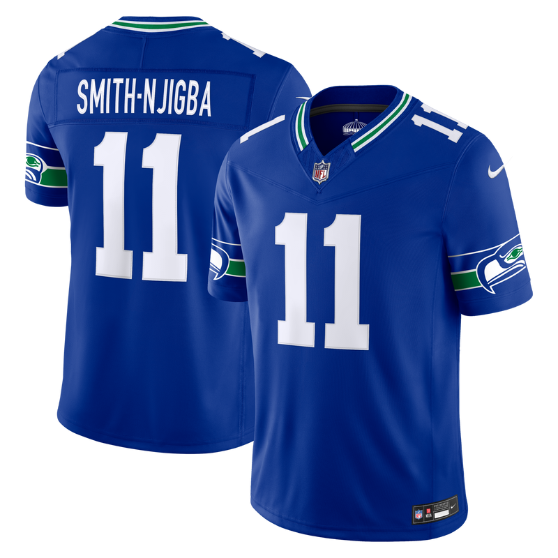 Seattle Seahawks Jaxon Smith-Njigba Royal Alternate Stitched Limited Jersey