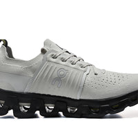 Low Top Sneakers, Gray Black Colorway, Lace Up Design, Casual Gift for Sneaker Fans