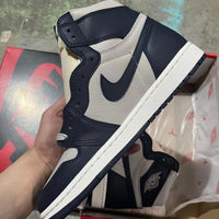 High Top Sneakers, Navy Blue Colorway, Lace Up Design, Casual Gift for Sneaker Fans