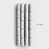 Watercolor Soldier Christmas Wrapping Paper, Nutcracker Gift Wrap Paper, Whimsical Holiday Gift Wrap Roll, Xmas Present Packaging Paper
