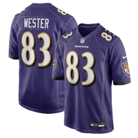 Baltimore Ravens LaJohntay Wester Purple Team Game Jersey
