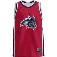Stony Brook Seawolves Lightweight Basketball Jersey - Red