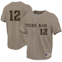 Texas A&M Aggies Corps of Cadet Lightweight Baseball Jersey - Khaki