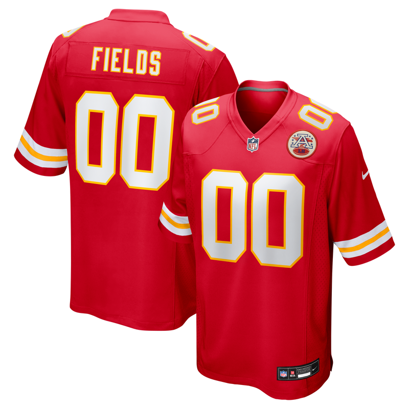 Kansas City Chiefs Justin Fields Red Game Jersey