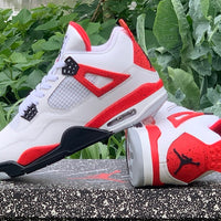 Sneakers, Red Colorway, Lace Up Design, Casual Gift for Sneaker Fans