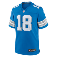 Detroit Lions Isaac TeSlaa Blue Game Player Jersey