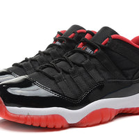 Low Top Sneakers, Black Red Colorway, Lace Up Design, Casual Gift for Sneaker Fans