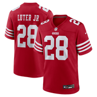 San Francisco 49ers Darrell Luter Jr. Scarlet Game Jersey