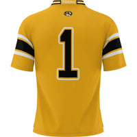 #1 Missouri Tigers Football Jersey - Gold