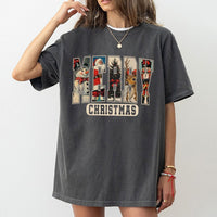 Retro Festive Holiday Shirt, Merry Christmas Graphic T-Shirt, Vintage Christmas Tee, Adorable Seasonal Holiday T-Shirt, Family Xmas Present Tee