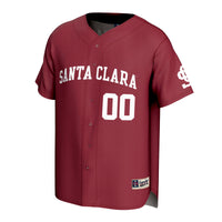Santa Clara Broncos Lightweight Collegiate Baseball NIL Pick-A-Player Fashion Jersey - Red