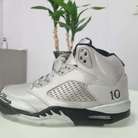 High Top Sneakers, Gray Black Colorway, Lace Up Design, Casual Gift for Sneaker Fans