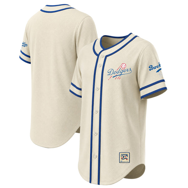 Los Angeles Dodgers Natural Throwback Fashion Jersey